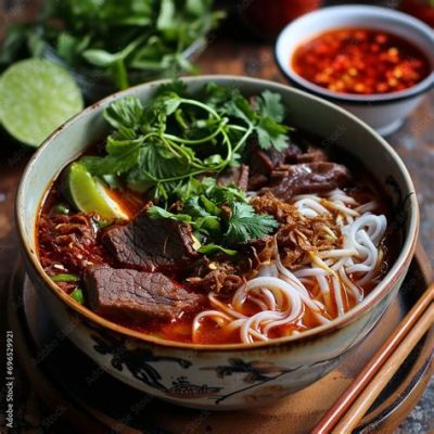  Bún Bò Huế: Un trionfo di spezie piccanti e un brodo profumato che scalda l'anima!