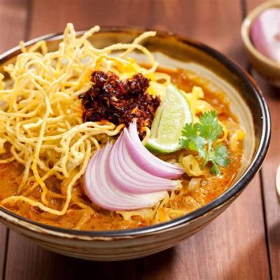  Khao Soi: Un piatto cremoso con sapori speziati e una delizia thailandese dal cuore di Chiang Mai!